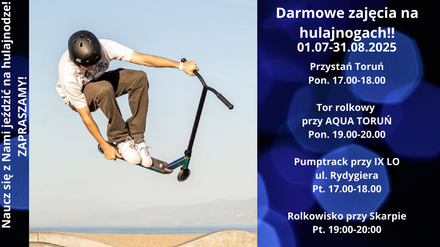 Darmowe zajęcia na hulajnogach