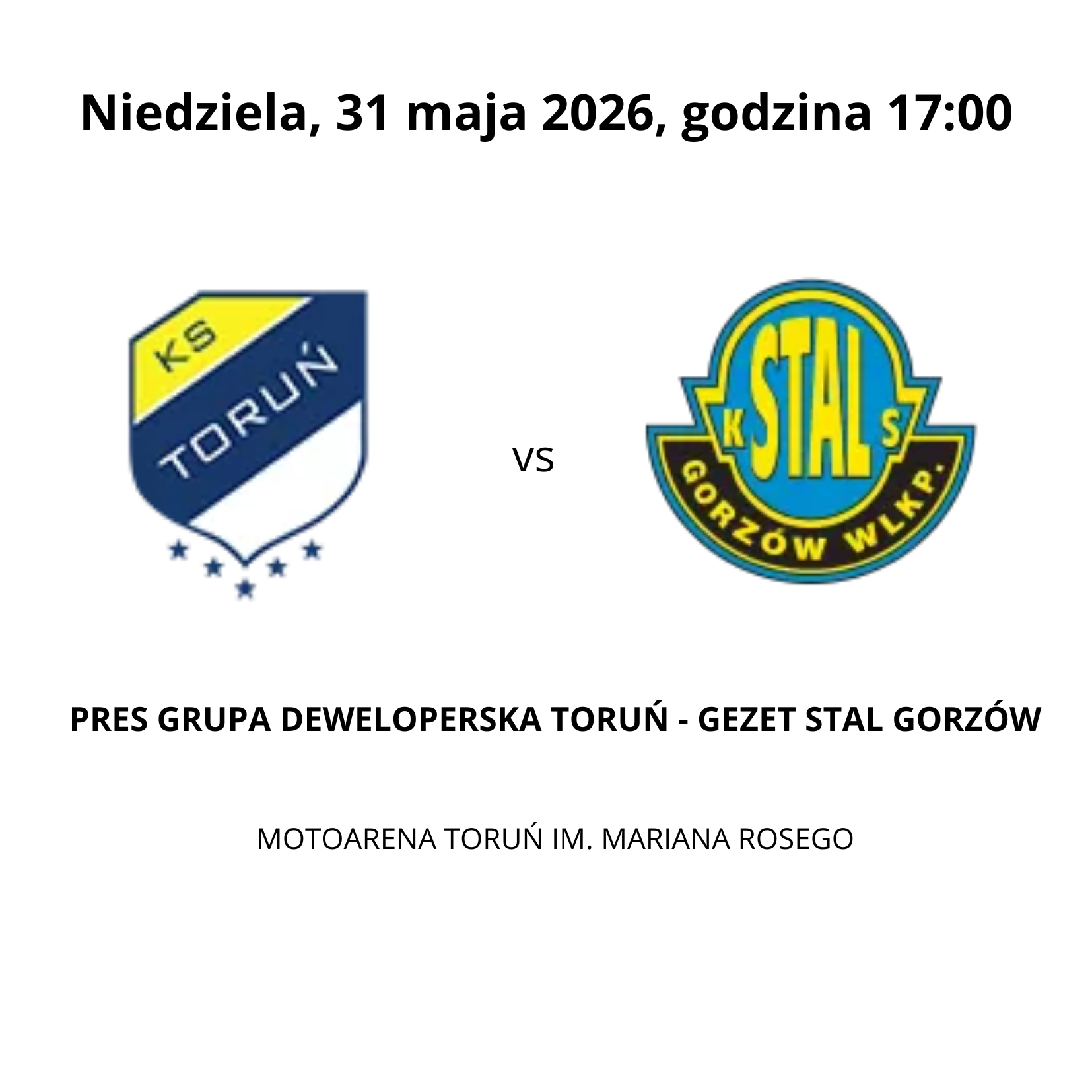 PRES Grupa Deweloperska Toruń  vs  Gezet Stal Gorzów
