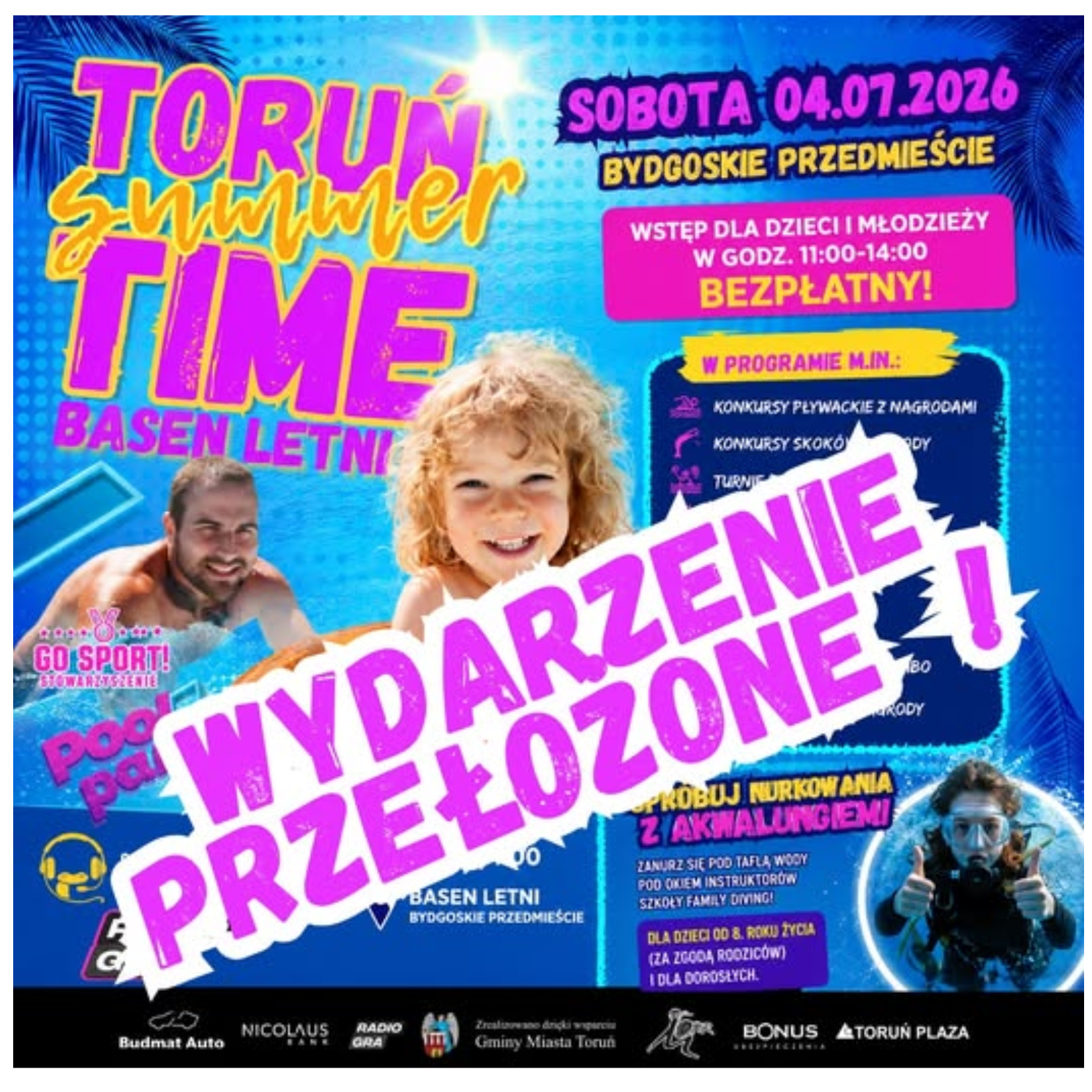 WYDARZENIE PRZEŁOŻONE TORUŃ SUMMER TIME 2026