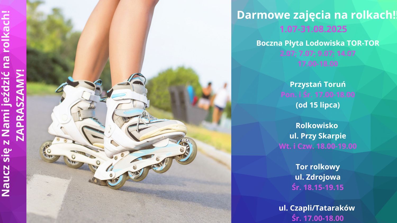 Darmowe zajęcia na rolkach – Lato 2025